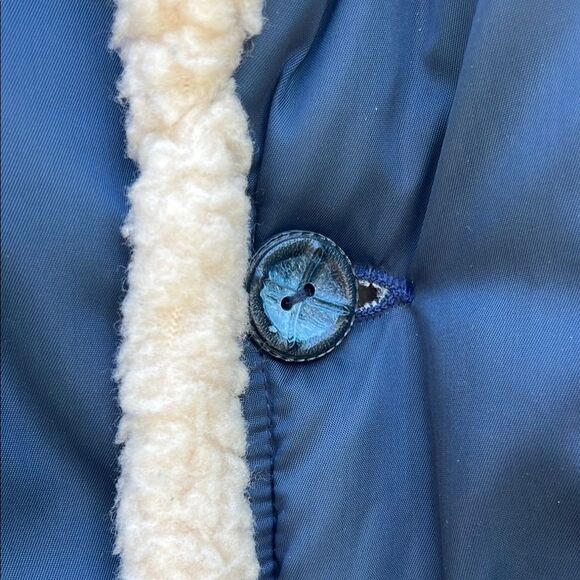 Westwinds Navy Blue Shearling-Lined Jacket 70s 80s Vintage Rare Winter Coat M - Picture 6 of 16